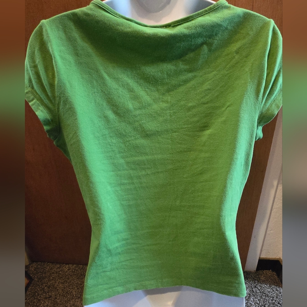 Newport News Green Short Sleeve Tee SzL - Picture 5 of 6